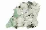 Gemmy Apophyllite Crystals with Stilbite - India #243886-1